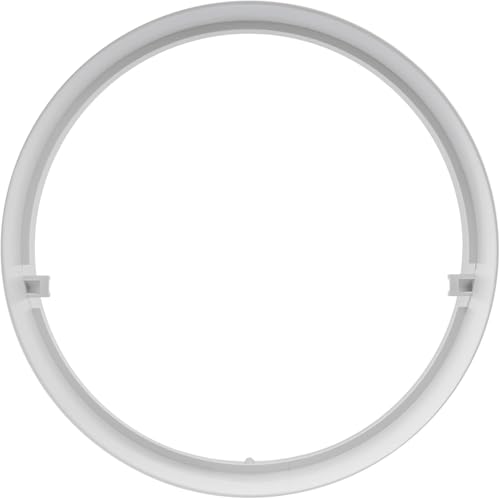 6" Inch Male Fit Round White Plastic Vent Pipe Connector and Extender - Flexible Dust Hose or Straight Dryer Pipe Coupling and Extension - HVAC Intake/Exhaust Ventilation Fitting - size: Ø 6" Inch - 1Pack