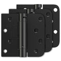 Luxbaro 3 Pack Spring Hinges Self Closing 4 Inch, Self Closing Door Hinges - color: Matte Black-square&5/8'', size: 4" 3 Pack