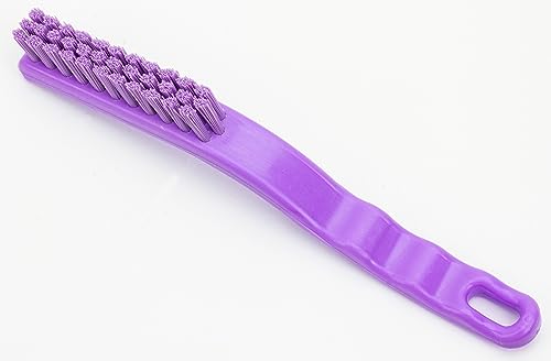 SPARTA Detail Brush Grout Brush, Crevice Brush with Hanging Hole for Bathroom, Kitchens, Countertop, Plastic, 9 Inches, Purple - color: Purple, size: 9 Inches