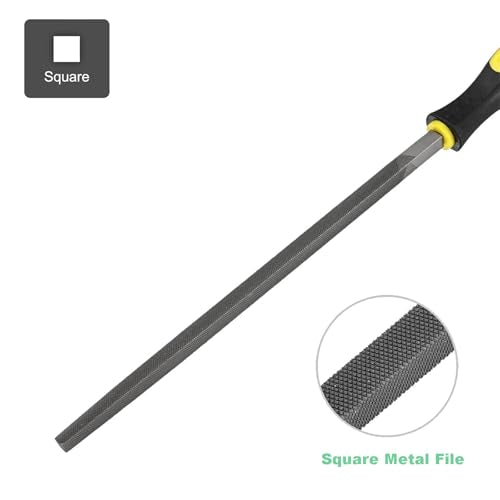 Metal File Set, 5-Piece, 10-inch,High Carbon Steel File,Work for Metal, Wood,Plastic - size: 10 inch Metal File