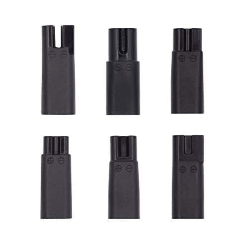 6pcs/Set USB-C Female to 2Pin DC 5V Power Charge Adater for Electric Hair Clipper Beard Trimmers Shavers Beauty Instruments - style: 1.8mm+2.35mm