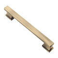 Alzassbg Brushed Antique Brass Cabinet Pulls and Handles 10 Pack, AL3061AB - color: Brushed Antique Brass, size: 5" Hole Center