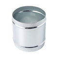 6 Inch Round Galvanized Steel Duct Connector - Metal Ventilation Pipe Coupler - Dryer Vent Hose Extension - HVAC Ducting Coupling for Straight Connection - size: 6 Inch