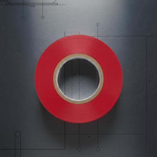 Morris 60010 Red Vinyl Plastic Electrical Tape, 7 mil, PVC, 66' Length, 3/4" Width, 1-Pack - color: Red, style: 1-Pack