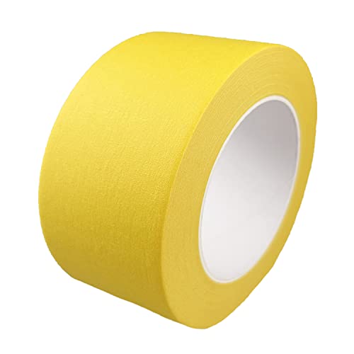 Yellow Wide Masking Tape, 3 Inch X 55 Yards - color: Yellow, size: 3 Inch X 55 Yard