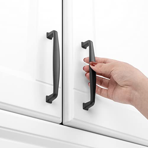 KOOFIZO 10 Pack 5 in Matte Black Cabinet Pulls, Black Drawer Handles 1817 - color: Black, size: 5" CC - 10Pcs