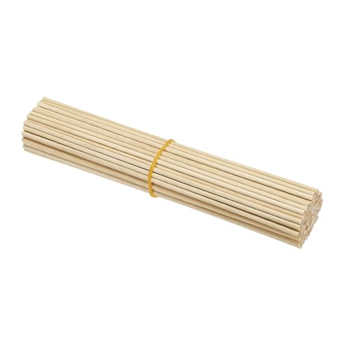 PATIKIL 1/16 x 6 Inch Wooden Dowel Rod, 110 Pcs Wood Dowels Unfinished Round Wood Sticks Hardwood Sticks for Craft DIY Projects Home Decor, Natural Color - size: 1/16 x 6 Inch