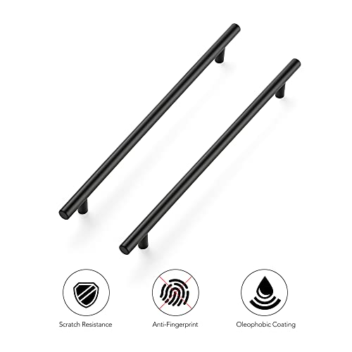 Ravinte Matte Black Cabinet Handles 12-1/2"Length,10" Hole Center,10 Pack - size: 12-1/2 Inch（10 Inch Hole Center）