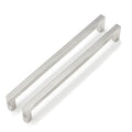 Goldenwarm Brushed Nickel Cabinet Pulls 20 Pack 11-1/3 Inch, Square Drawer Handles, Stainless Steel, Screws Included, Silver Kitchen Hardware for Cupboard Closet Furniture Upgrade - size: 11-1/3In(288MM) Hole Centers