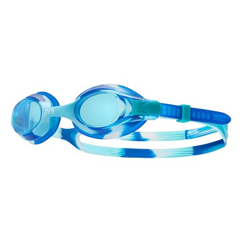 TYR Kids' Swimple Goggles - Colorful Swim Goggles for Beginners - color: Blue