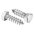 25 Pcs Hex Head Lag Screws 3/8" x1-1/4 SS 18-8 (304) Lag Bolts - color: Silver, size: 3/8"x1-1/4"