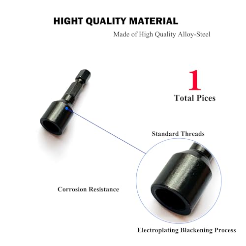 3/8"-16 Hanger Bolt Driver Double Headed Wood Screws Fully All Threaded Rod Threaded Insert Hexagon Head Drill Driver Bits - size: Driver 3/8-16"-1pcs