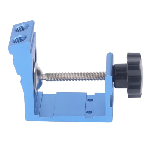 Pocket Hole Jig System, Durable Aluminum Alloy Drill Guide for Furniture Repair Woodworking Portable Pocket Joinery Kit with Drill Bit Stop Collar Screws Wooden and Plastic Plugs