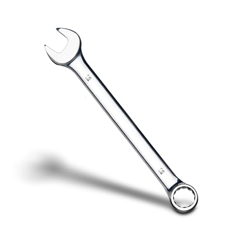 zhax 12mm Metric Combination Wrench, 12 Point Box End, 15 Degree Offset Design, Mirror Polish Finish, Forged CR-V Steel, Hand Tools for Mechanics, Ideal for Auto and Home Repair - size: 12mm