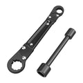 Holdly Angle Stop Wrench, Plumbing Tool for 3/8- and 1/2-Inch Valves - color: Black