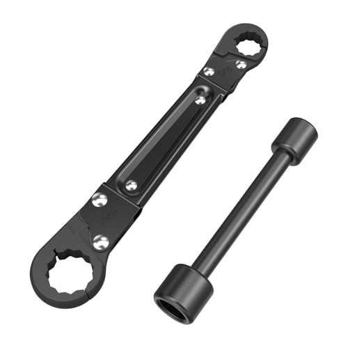 Holdly Angle Stop Wrench, Plumbing Tool for 3/8- and 1/2-Inch Valves - color: Black