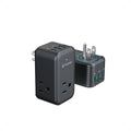 TROND 2 Pack Outlet Extender USB, 3 Way Plug Adapter with 360 Rotating Plug - color: Black, size: 3 Prong-2 Pack