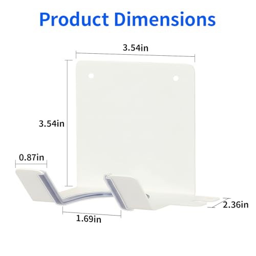 Hair Dryer Holder, Blow Dryer Holder Wall Mounted Hair Tool Organizer Self Adhesive Hair Dryer Holder Wall Mount, Compatible for HairDryer Holder for Bathroom White - color: White