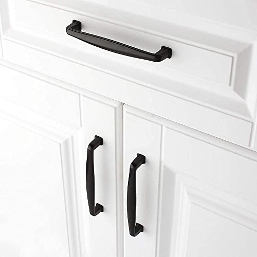 KOOFIZO 10 Pack 5 in Matte Black Cabinet Pulls, Black Drawer Handles 1817 - color: Black, size: 5" CC - 10Pcs