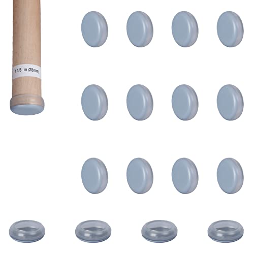 Sliders Pads for Round Furniture Legs(1 1/8 inches(28mm),16 Pack),Table/Chair/Cabinet/Sofa Glides,Protect The Floor by Sliding Like Magic,Suitable for Carpet, Wood & Ceramic Tile Floor,etc - size: 1 1/8 inches(28mm) Round