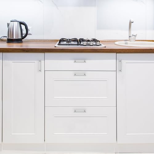 Ravinte Polished Chrome Kitchen Pulls Cabinet Handles 3-3/4 Inch 10 Pack - color: Polished Chrome, size: 3-3/4 Inches Hole Center