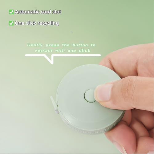 4-Pack Mini Soft Retractable Tape Measure, 60 Inch /150 cm Dual-Scale Flexible Sewing Tailor Cloth Measuring Tape for Body Measurements, Fabric Craft, Weight Loss Tracking, 4 Colors