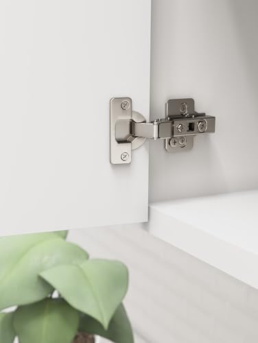 Amerock 1 Pair Half Overlay Self-Closing Concealed Cabinet Hinge - size: Half Overlay Frameless