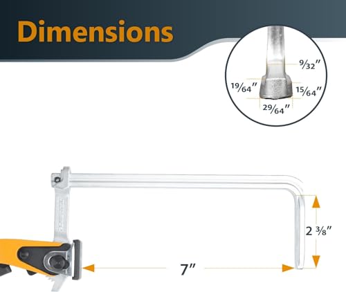 POWERTEC 72104 Aluminum Pocket Hole Jig Set with 7" Quick Release Ratcheting Table Clamp | Joinery Woodworking Jig Tool with Base, 1-1/4" Dust Port and Hardware - style: AluminumPocket Hole Jig Set w/ 7" Clamp