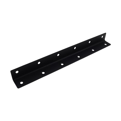 Long L Bracket,ULIFESTAR Black Corner Brace Brackets,Stainless Steel Corner Brackets,Heavy Duty Shelf Bracket,Metal Right Angle Bracket for Wood,275*27mm/10.83*1.06''2 PCS - size: 275*27mm/10.83*1.06''