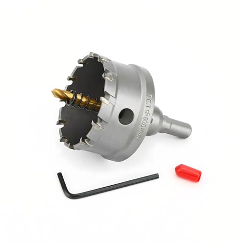 2-3/8''(60mm) TCT Hole Saw,Tungsten Carbide Hole Saw with Titanium-Plated Pilot Drill bit for Hard Metal,Alloy,Aluminum,Stainless Steel,Plastic,Iron - size: 2-3/8''(60mm) (1PCS)