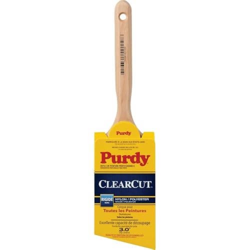Purdy 3" Angle Sash Firm, Nylon/Polyester Bristle, Paint Brush, Hardwood Handle 144152130-1 Each