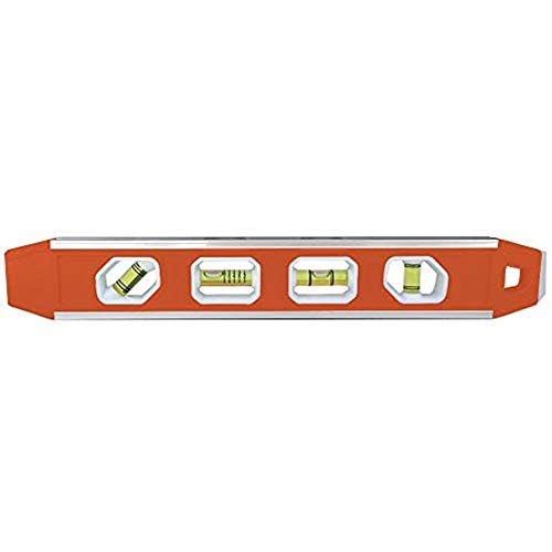 Johnson Level & Tool 1421-1200 Magnetic Aluminum Reinforced Torpedo Level, 12", Red, 1 Level - size: 12 Inch