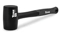Titan 63108 8oz Rubber Mallet, Non-marking Double-faced Solid Head, 11.5" Shock Absorbing Fiberglass Handle with Textured Grip - style: 8oz Black