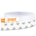 Weather Stripping Door Seal Strip Tape,Silicone Door Draft Stopper,Self Adhesive Shower Door Bottom Seal and Door Insulation Strip for Door Frame Windows and Glass Gaps 20 Ft (Transparent, 25mm) - size: 1 in x 20 ft