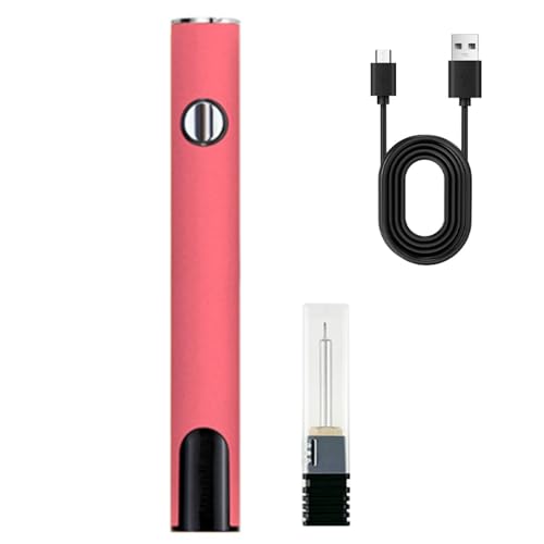 Wlizyzfhy Rechargeable Thread Burner kit，Tool Burning Pen(pink) - color: Pink
