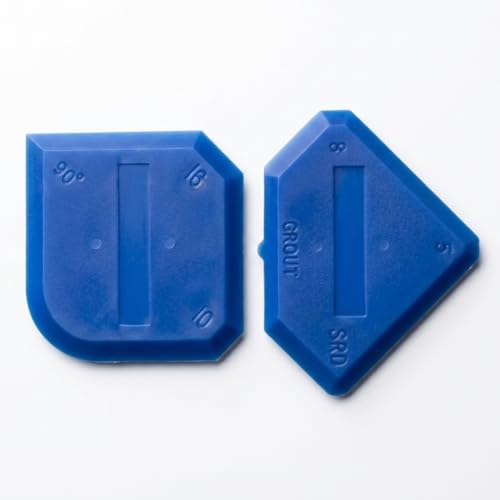 2 Pcs Caulking Tool Set, Silicone Sealant Finishing Tool - Grout Scraper & Caulk Smoother for Kitchen, Bathroom, Floor, Sink Joint Sealing