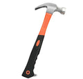 Forged Steel Claw Hammer, 1 Pcs 21 Oz Tack Stubby Hammer with Leather Handle for Pulling Out and Driving Nails (M) - size: M