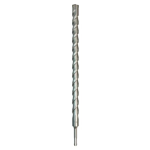 1-1/8 Inch x 18 Inch SDS Plus Rotary Hammer Drill Bit, Carbide Tipped for Brick, Stone, and Concrete (1-1/8" x 18") - size: 1-1/8" x 18"