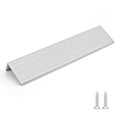 Rergy 10 Pack 6-1/4" Cabinet Pulls Brushed Nickel Finger Pulls for Cabinets - color: Brushed Nickel, size: Hole Center: 6-1/4in(160mm)