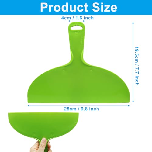 3 Pcs Plastic Putty Knife Scraper Set, 10 Inch Flexible