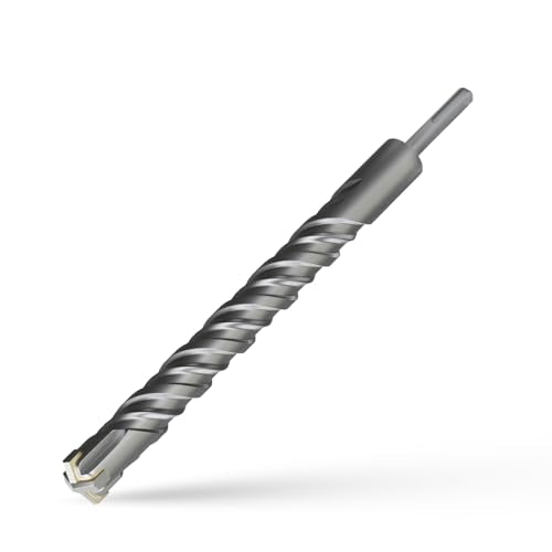 CSOOM SDS Plus Rotary Hammer Drill Bit 1-1/8"x12.2", Professional Concrete Drill Bit for Concrete, Brick, Stone and Cement Walls - size: 1-1/8"x12.2"