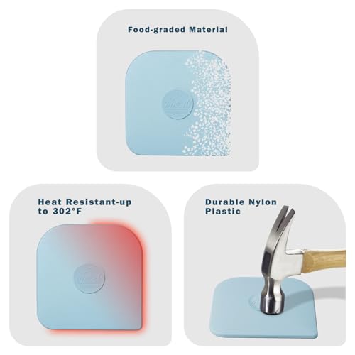 Pan Scraper, 10 Pcs Pot & Dish Scraper Plastic, Sturdy Scraper Kitchen Tool, Aqua - color: Aqua, size: 10 Pcs