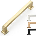 9BUILD 10 Pack 5 Inch Brushed Brass Cabinet Pulls,Kitchen Hardware - color: Brushed Brass, size: 5"/128MM Hole Center