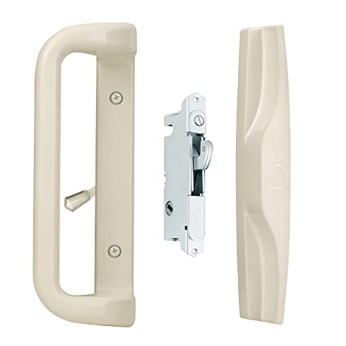 House Guard Sliding Patio Door Handle Set, Mortise Lock, 3-15/16", Beige - color: Beige Color