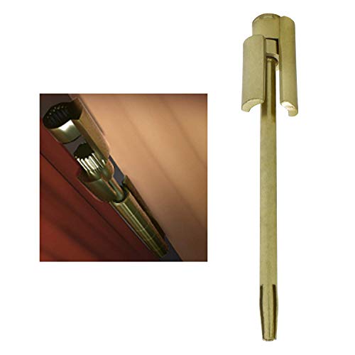 Nuk3y Door Saver 2 II Hinge Pin Stop Fits All 3"" to 4-1/2"" Residential Hinges (Polished Brass) - color: Polished Brass