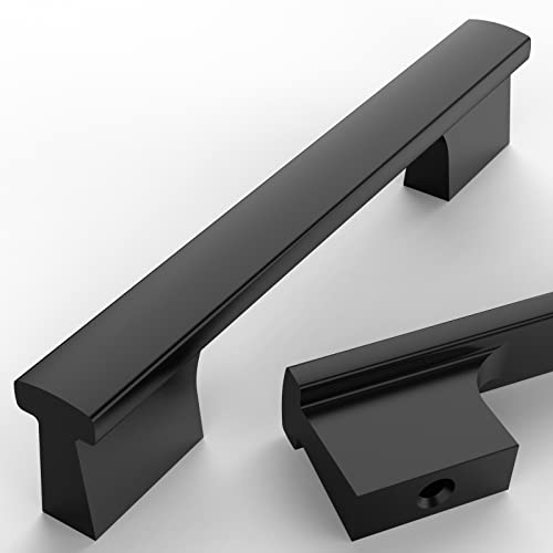 Asidrama 10 Pack 3.75 Inch(96mm) Matte Black Cabinet Pulls Kitchen Cabinet Handles Black Cabinet Pulls Cabinet Hardware for Cupboard Drawer - color: Matte Black, size: 3.75" Hole Center(96mm)