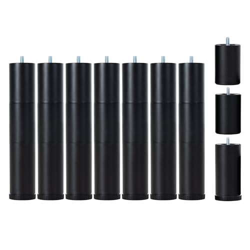 Adjustable Bed Legs for Adjustable bed, Screw in Feet Replacement Set of 8 - size: Set of 8