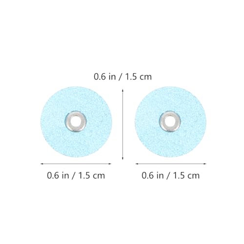 Healifty Finishing Discs with Mandrel Tooth for Composite Filling Finishing Oral Polish Tool for Front and Back 0.59 in Diameter One-Time Use - color: 40 Pcs