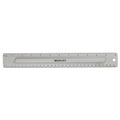 Westcott 17355 12-Inch Ruler Set with Pencil Storage, Innovative Design for Easy Measuring and Organization at School or Office, 2-Piece Set - size: 12" Pencil Storage