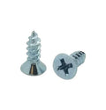 BCP Fasteners #6 x 1/2" Zinc-Plated Flat Head Wood Screws, 25 Pack - size: #6 x 1/2"